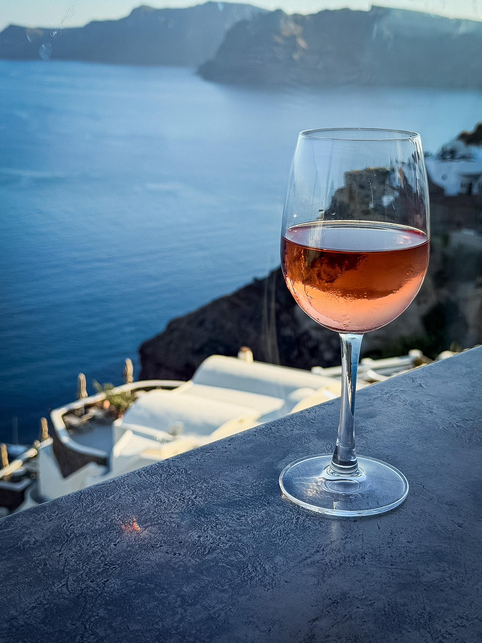 White wine poured into a glass